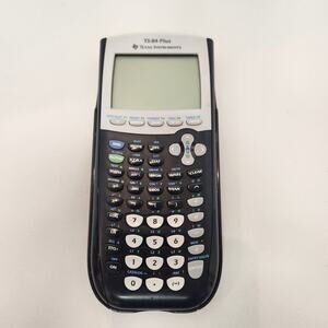 Texas Instruments TI-84 Plus Graphics Calculator With Carrying Case Black WORKS